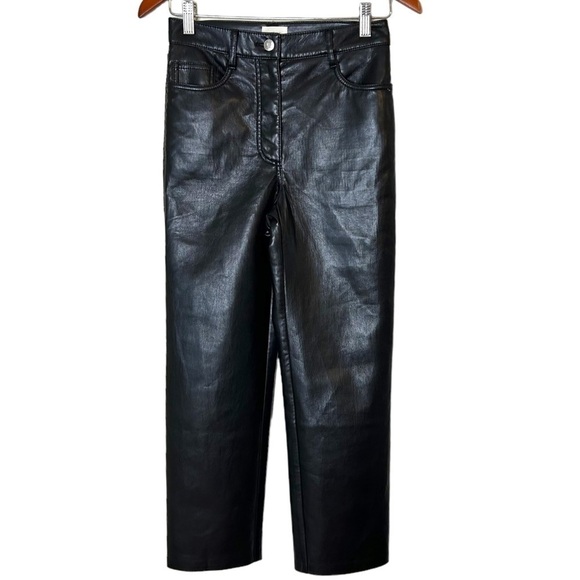 ARITZIA Wilfred Free Melina Pants- High Waisted Faux Leather Pant - Picture 6 of 15